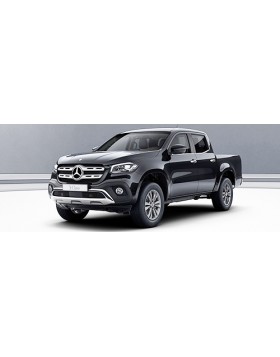 Ταπετσαρία Αυτοκινήτου σε MERCEDES X-CLASS 2019 με δέρμα καφέ σε ίσιες ραφές σε συνδυασμό με γνήσια alcantara