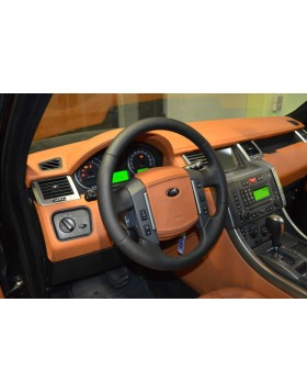 Ταπετσαρία Αυτοκινήτου για Range Rover Sport , ολική επένδυση εσωτερικού με δέρμα άριστης ποιότητας, ταμπά χρώματος και λεπτομέρειες με σχέδιο ρόμβους