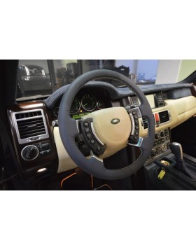 Ταπετσαρία Αυτοκινήτου σε Range Rover από δέρμα άριστης ποιότητας σε συνδυασμό με alcantara. 