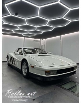 Ολική ταπετσαρία Αυτοκινήτου σε Ferrari testarossa