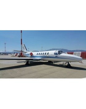 Ταπετσαρία αεροσκάφους σε CESSNA CITATION με δέρματα άριστης ποιότητας.