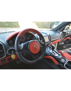 Δερματινη επένδυση Τιμονιού Porsche Cayenne