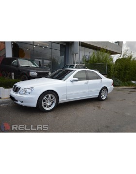 Ταπετσαρία Αυτοκινήτου σε MERCEDES ECLASS με δέρμα ivory τρυπητό άριστης ποιότητας και την τεχνογνωσία της RELLAS