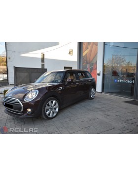 Ταπετσαρία Αυτοκινήτου σε Mini Cooper clubman με δέρμα άριστης ποιότητας σε απόχρωση μπεζ σε σχέδιο ίσιες ραφές